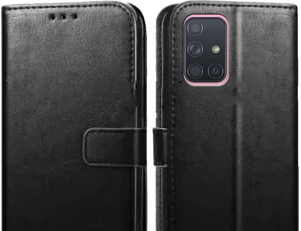 Black_Leather_Samsung_Galaxy_A51_Flip_Cover