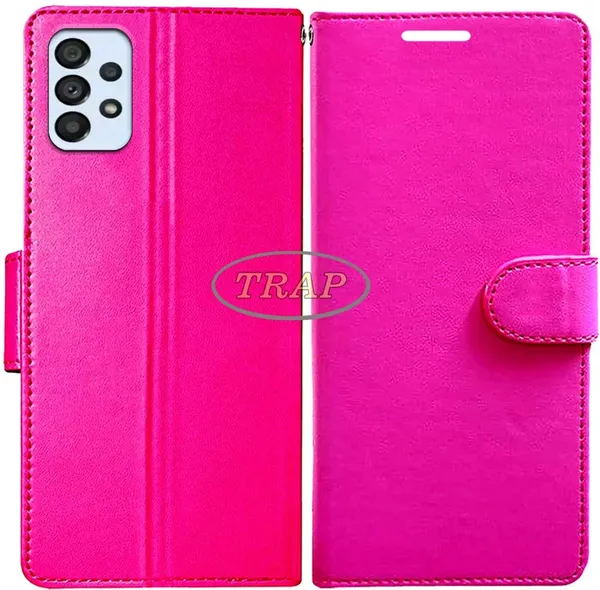 Pink_Artificial_Leather_Samsung_A53_5G_Back_Cover