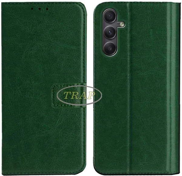 Green_Artificial_Leather_Samsung_A54_5G_Back_Cover