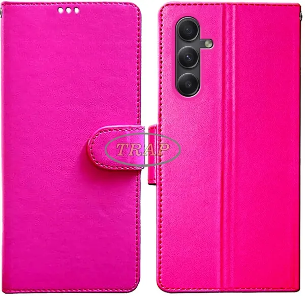 Pink_Artificial_Leather_Samsung_A54_5G_Back_Cover