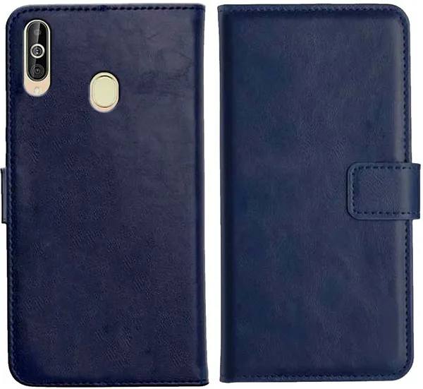 Blue_Leather_Samsung_Galaxy_A60_Flip_Cover