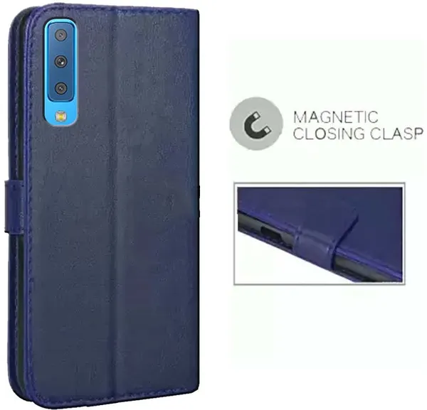 Blue_Artificial_Leather_Samsung_Galaxy_A7_2018_Edition_Flip_Cover