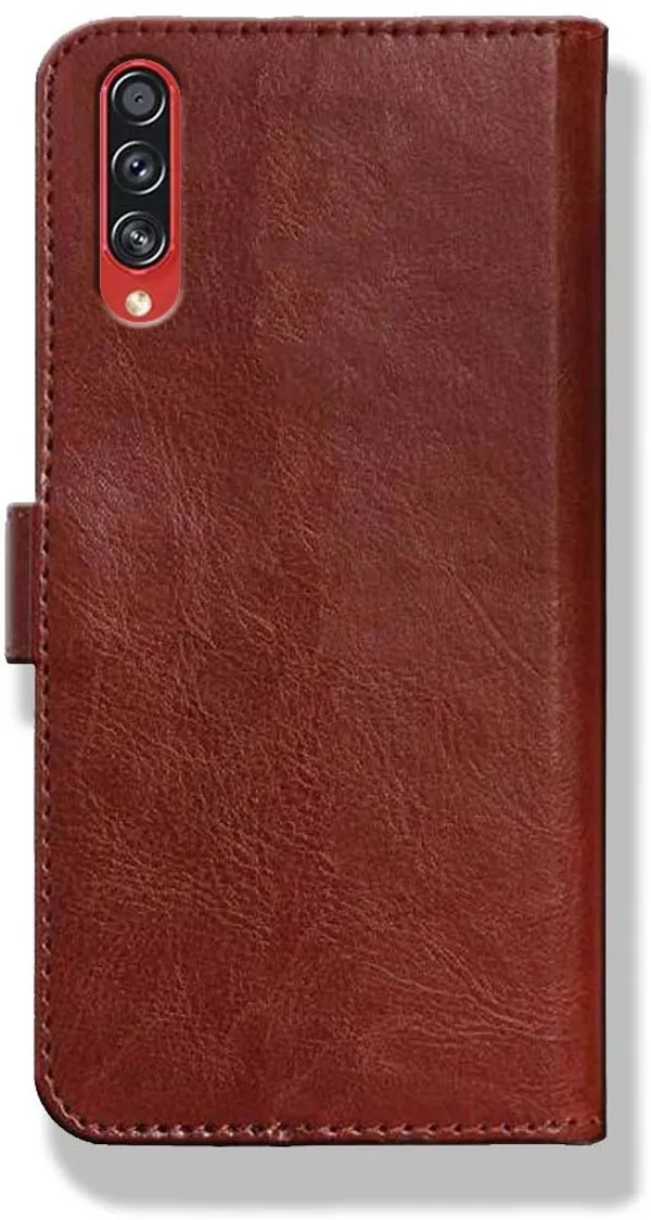 Brown_Leather_Samsung_Galaxy_A70S_Flip_Cover