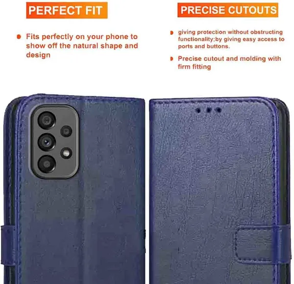 Blue_Artificial_Leather_Samsung_A73_5G_Back_Cover