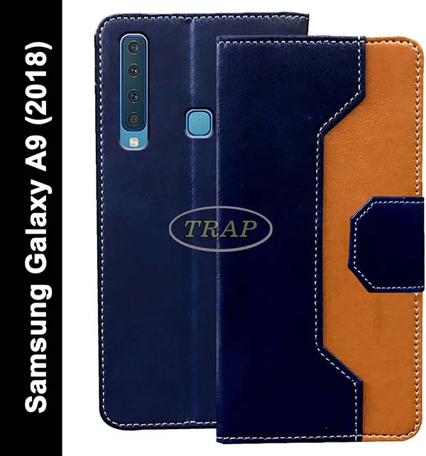 Multicolor_Artificial_Leather_Samsung_Galaxy_A9_(2018)_Flip_Cover
