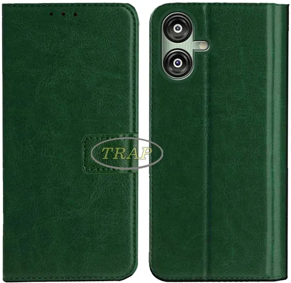 Green_Artificial_Leather_Samsung_F04_Back_Cover