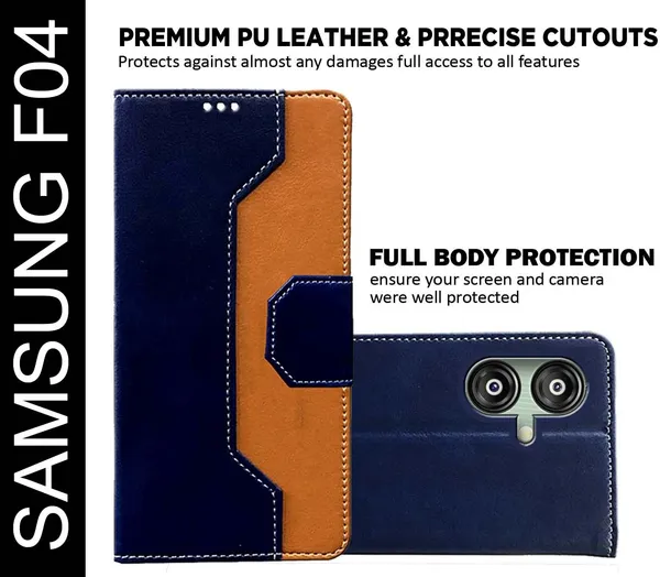 Multicolor_Artificial_Leather_Samsung_F04_Back_Cover