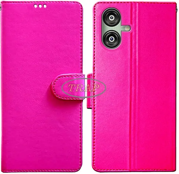 Pink_Artificial_Leather_Samsung_F04_Back_Cover