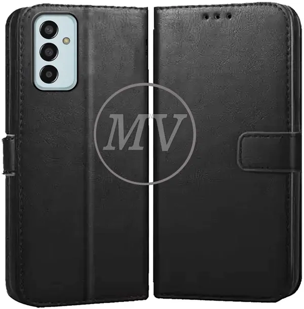 Black_Artificial_Leather_Samsung_F13_Back_Cover