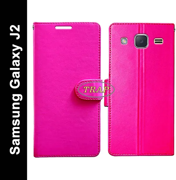 Pink_Artificial_Leather_Samsung_Galaxy_J2_Back_Cover