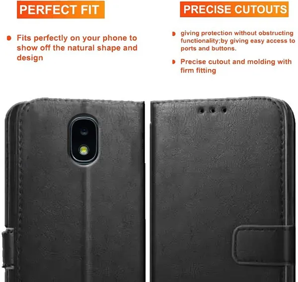 Black_Artificial_Leather_Samsung_Galaxy_J3_2018_Back_Cover