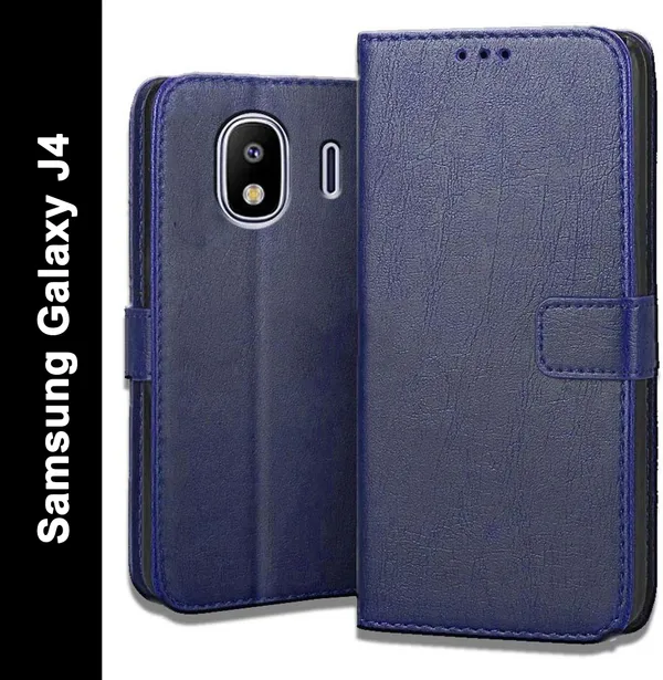Blue_Leather_Samsung_Galaxy_J4_Flip_Cover