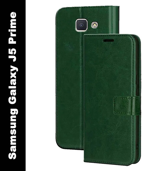 Green_Artificial_Leather_Samsung_Galaxy_J5_Prime_Flip_Cover