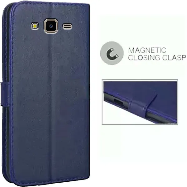 Blue_Artificial_Leather_Samsung_Galaxy_J7_Flip_Cover