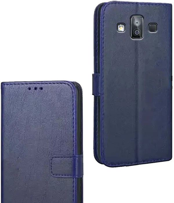 Blue_Artificial_Leather_Samsung_Galaxy_J7_Duo_Flip_Cover