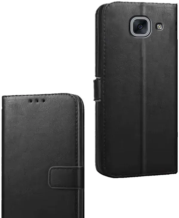Black_Artificial_Leather_Samsung_Galaxy_J7_Max_Flip_Cover
