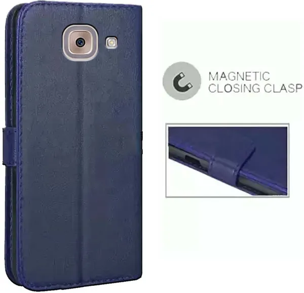 Blue_Artificial_Leather_Samsung_Galaxy_J7_Max_Flip_Cover