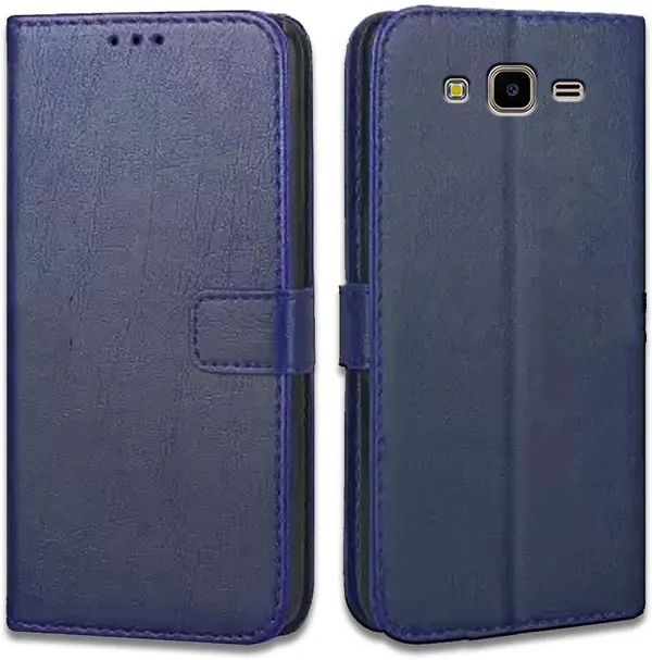 Blue_Artificial_Leather_Samsung_Galaxy_J7_Nxt_Flip_Cover