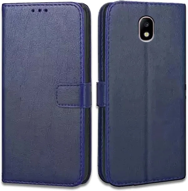 Blue_Artificial_Leather_Samsung_Galaxy_J7_Pro_Flip_Cover