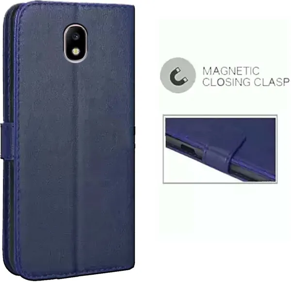 Blue_Artificial_Leather_Samsung_Galaxy_J7_Pro_Flip_Cover