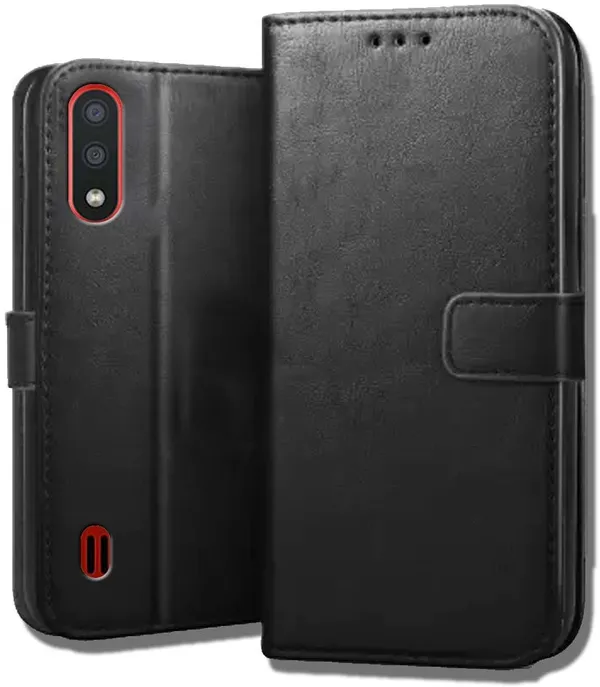 Black_Leather_Samsung_Galaxy_M01_Flip_Cover