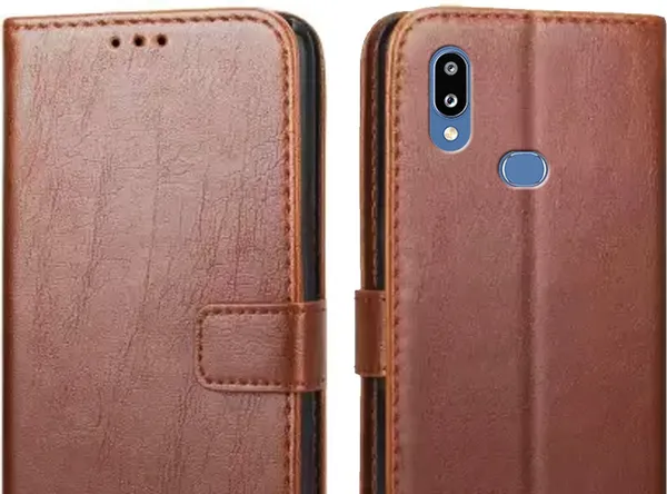 Brown_Leather_Samsung_Galaxy_M01S_Flip_Cover