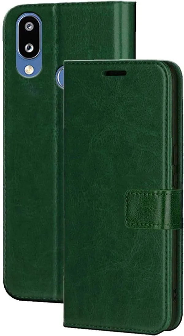Green_Artificial_Leather_Samsung_Galaxy_M01S_Flip_Cover