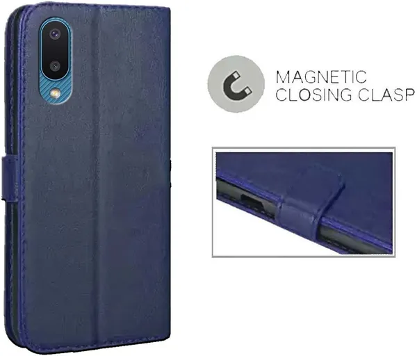 Blue_Artificial_Leather_Samsung_Galaxy_M02_Flip_Cover
