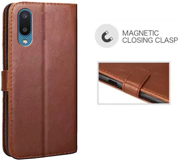 Brown_Artificial_Leather_Samsung_Galaxy_M02_Flip_Cover