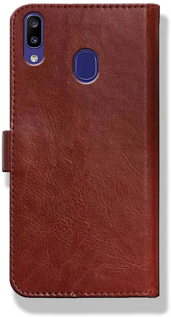 Brown_Leather_Samsung_Galaxy_M10S_Flip_Cover