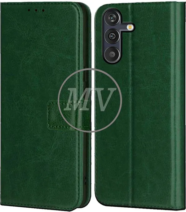 Green_Artificial_Leather_Samsung_M13_4G_Back_Cover