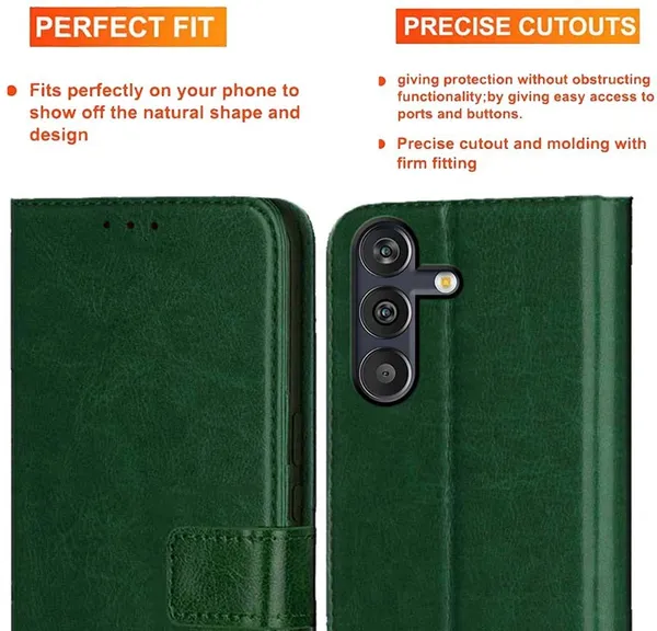 Green_Artificial_Leather_Samsung_M13_4G_Back_Cover
