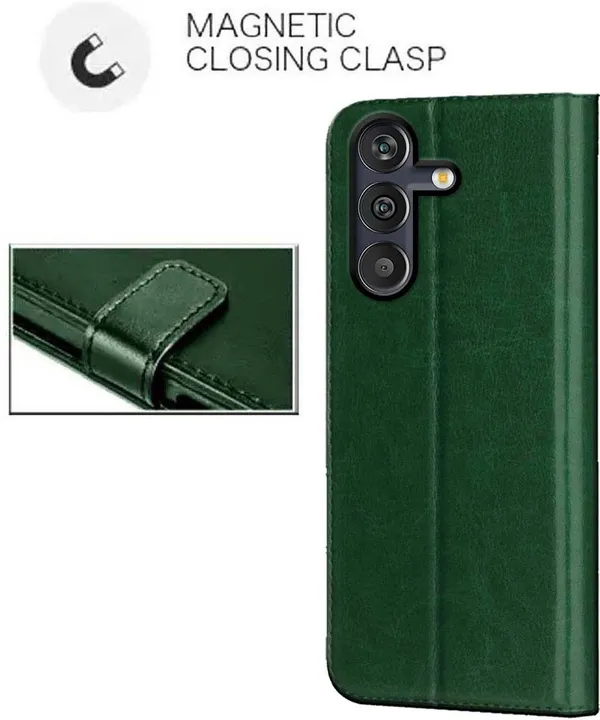 Green_Artificial_Leather_Samsung_M13_4G_Back_Cover