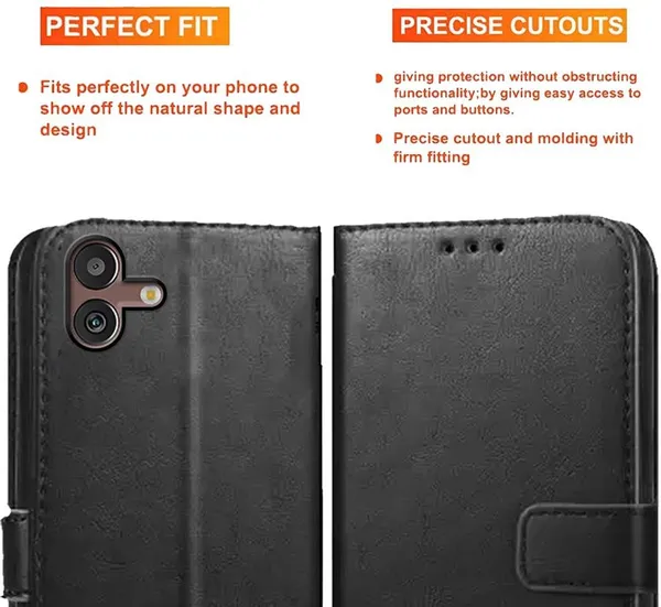 Black_Artificial_Leather_Samsung_M13_5G_Back_Cover