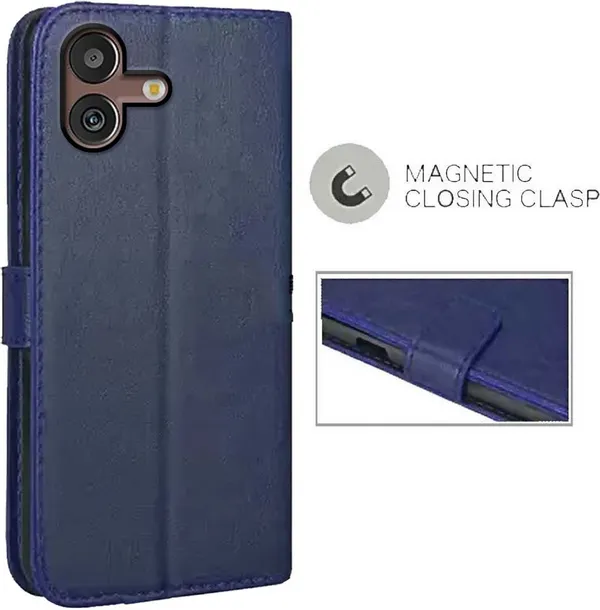 Blue_Artificial_Leather_Samsung_M13_5G_Back_Cover