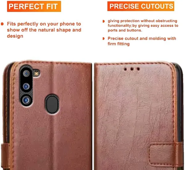 Brown_Artificial_Leather_Samsung_Galaxy_M21_2021_Back_Cover