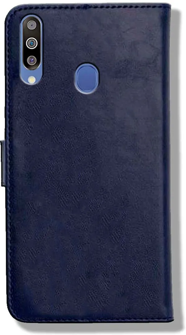 Blue_Leather_Samsung_Galaxy_M30_Flip_Cover
