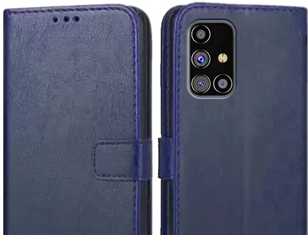 Blue_Leather_Samsung_Galaxy_M31S_Flip_Cover