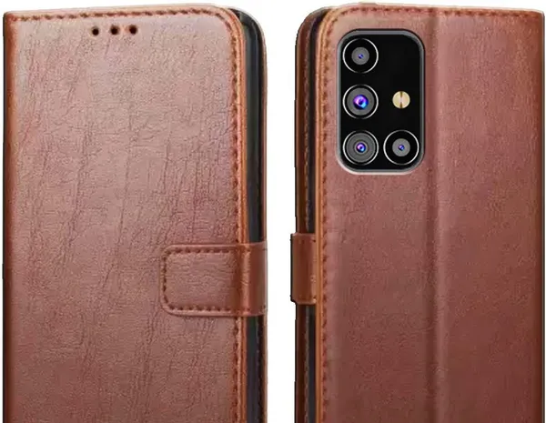 Brown_Leather_Samsung_Galaxy_M31S_Flip_Cover