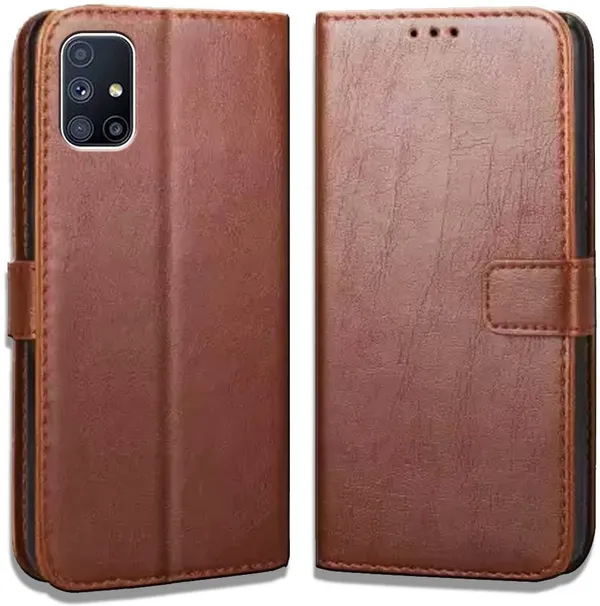 Brown_Leather_Samsung_Galaxy_M51_Flip_Cover