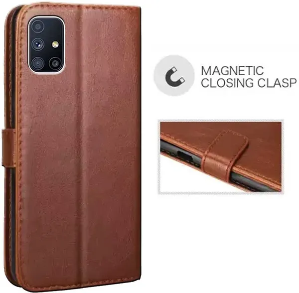 Brown_Leather_Samsung_Galaxy_M51_Flip_Cover