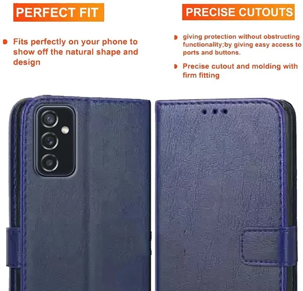 Blue_Artificial_Leather_Samsung_Galaxy_M52_5G_Back_Cover