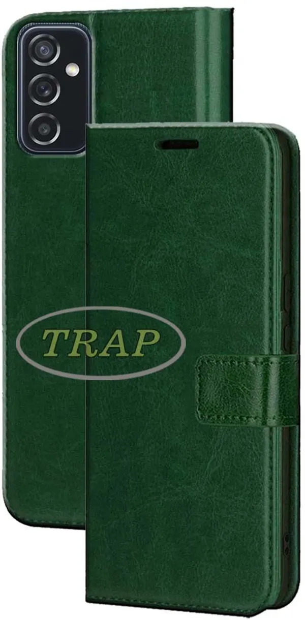 Green_Artificial_Leather_Samsung_Galaxy_M52_5G_Back_Cover