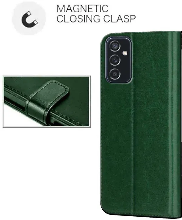 Green_Artificial_Leather_Samsung_Galaxy_M52_5G_Back_Cover