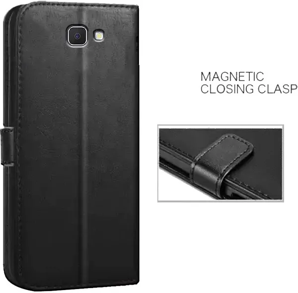 Black_Artificial_Leather_Samsung_Galaxy_On_Nxt_Flip_Cover