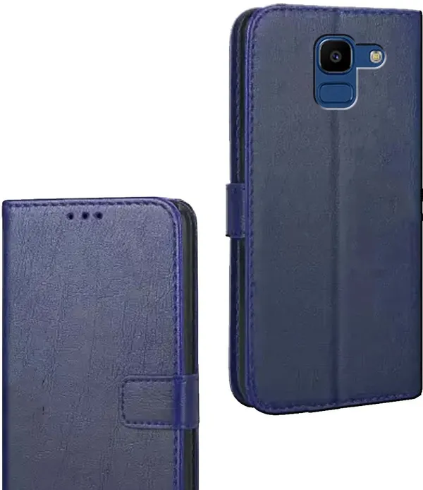 Blue_Artificial_Leather_Samsung_Galaxy_On6_Flip_Cover