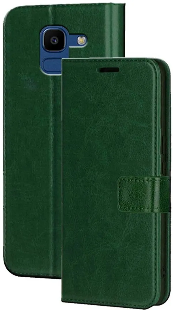 Green_Artificial_Leather_Samsung_Galaxy_On6_Flip_Cover