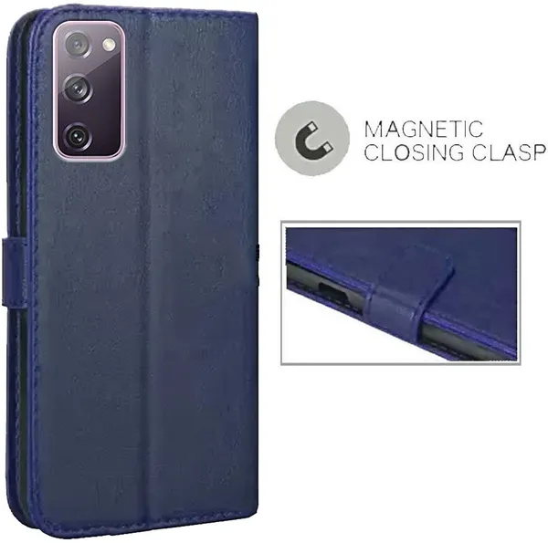 Blue_Artificial_Leather_Samsung_S20_FE_Back_Cover