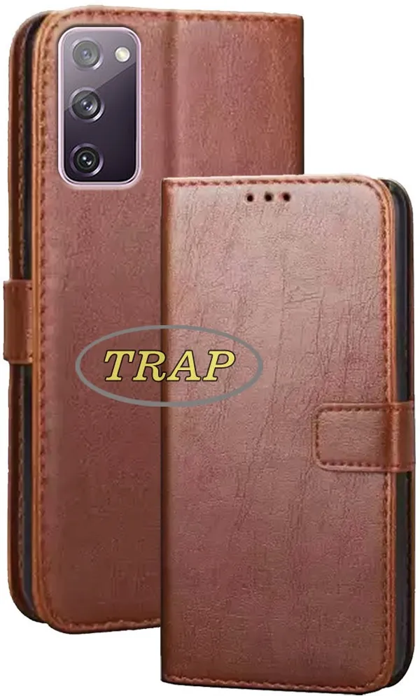 Brown_Artificial_Leather_Samsung_S20_FE_Back_Cover