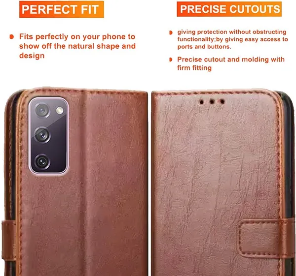 Brown_Artificial_Leather_Samsung_S20_FE_Back_Cover
